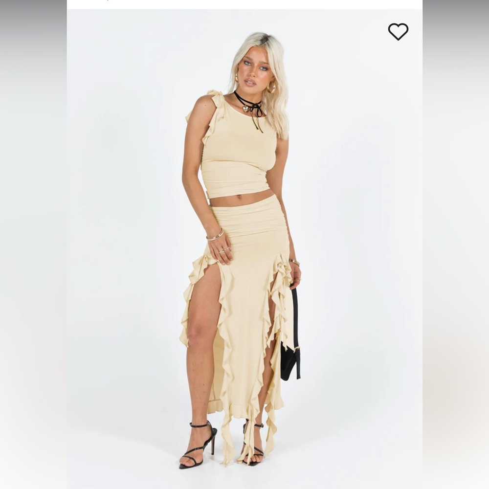 RENDEZVOUS MAXI SKIRT CANARY